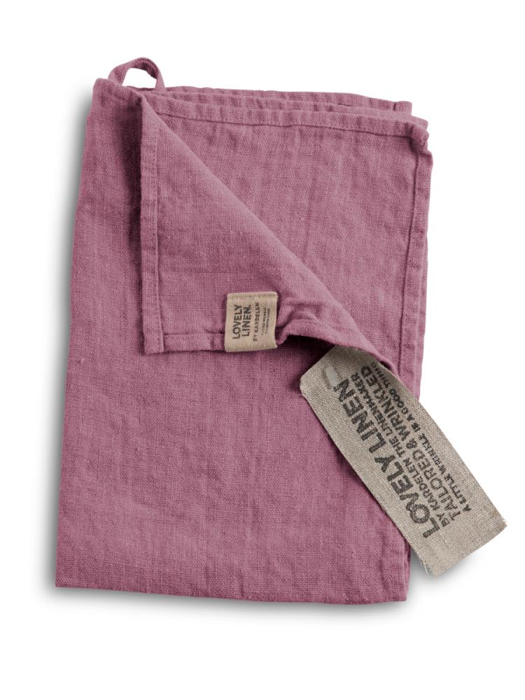 LOVELY GUEST TOWEL Old Rose