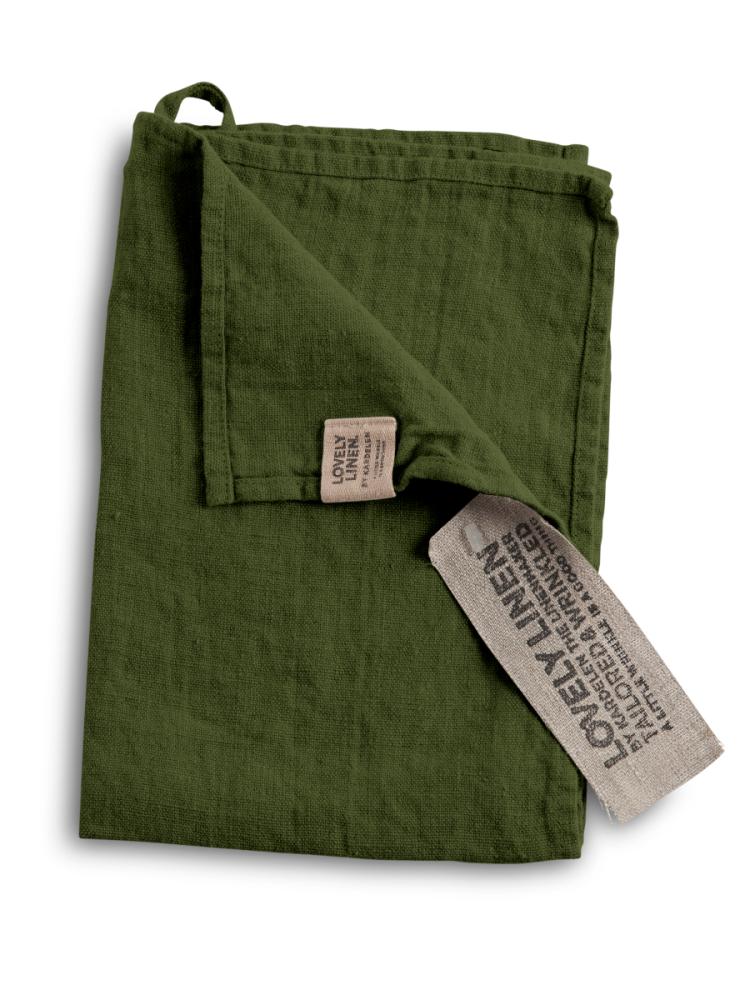 LOVELY GUEST TOWEL Jeep Green