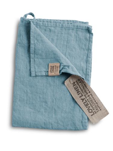LOVELY GUEST TOWEL Dusty Blue