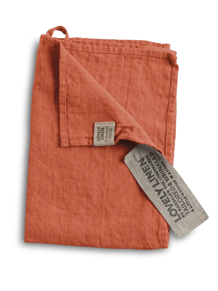 LOVELY GUEST TOWEL Cayenne