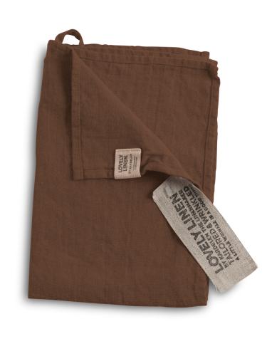 LOVELY GUEST TOWEL Chocolate