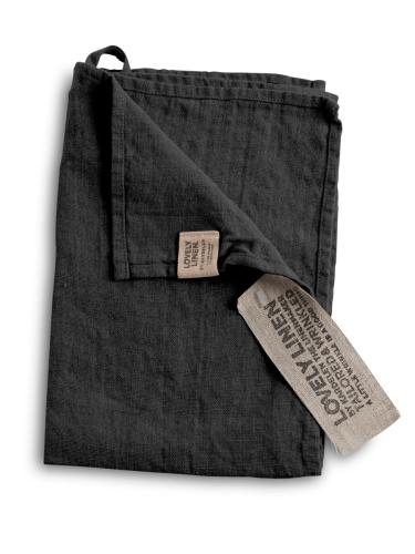 LOVELY GUEST TOWEL Dark Grey