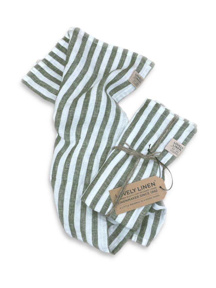 MISTY GUEST TOWEL Edge Jeep Green