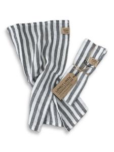 MISTY GUEST TOWEL Edge Dark Grey