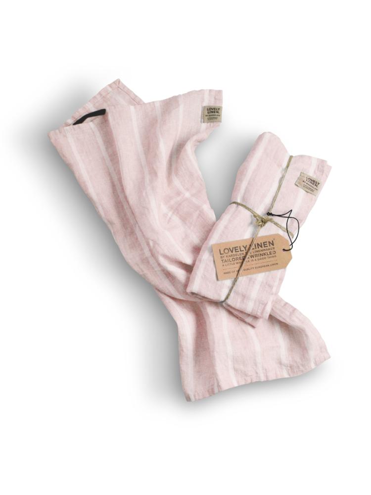 MISTY GUEST TOWEL Stripe Sunset