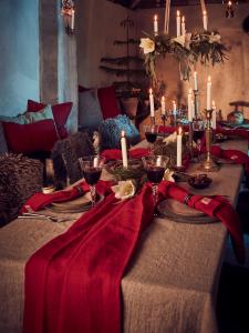 LOVELY TABLECLOTH Real Red