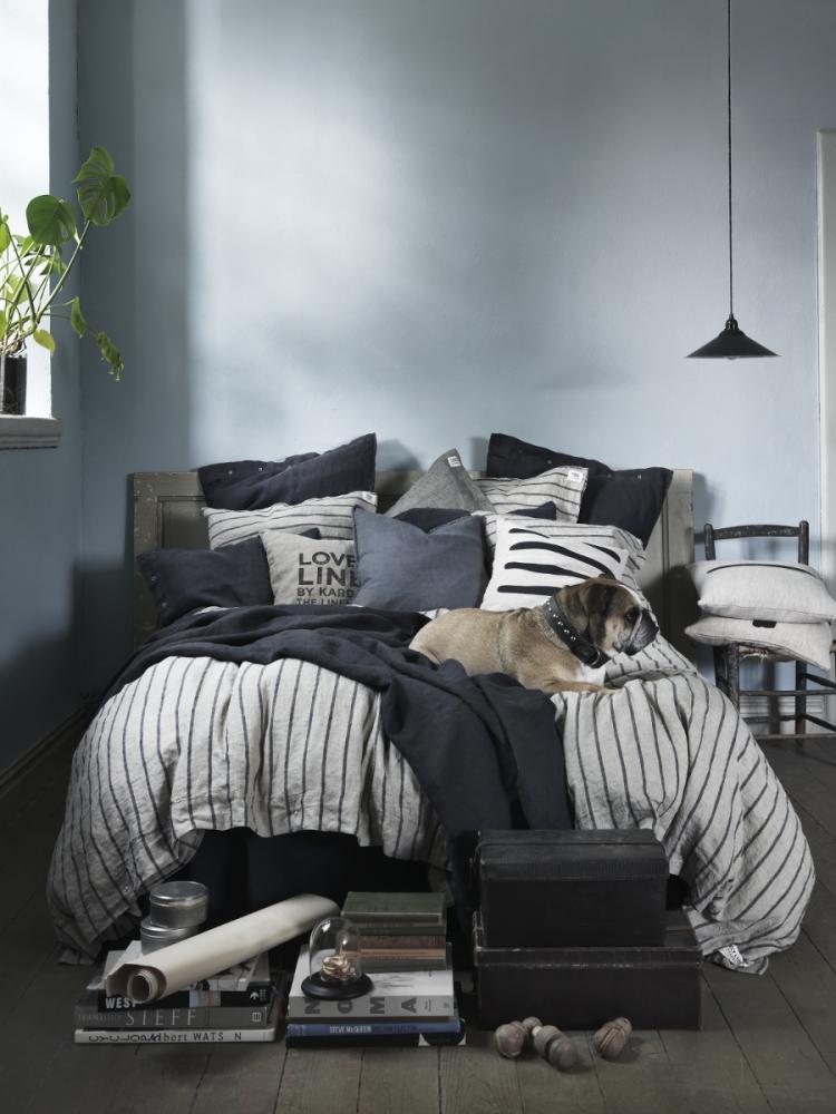 MISTY DUVET COVER Stripe Black