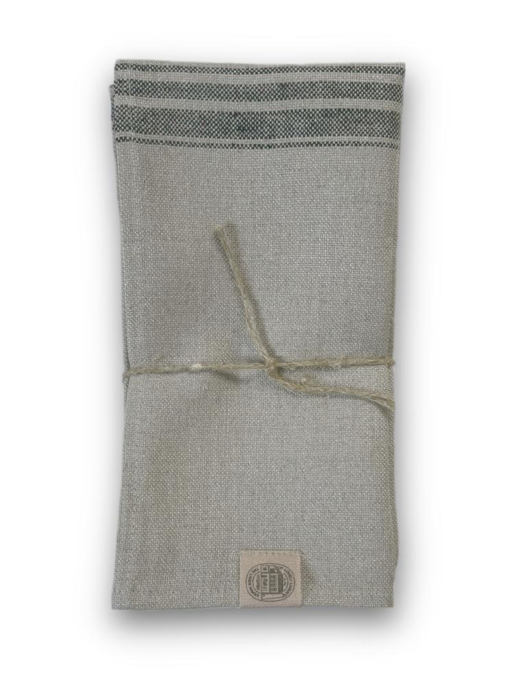 HERITAGE NAPKINS Natural Beige & Black