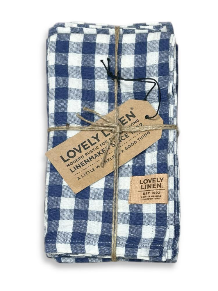 MISTY NAPKINS Square Denim Blue