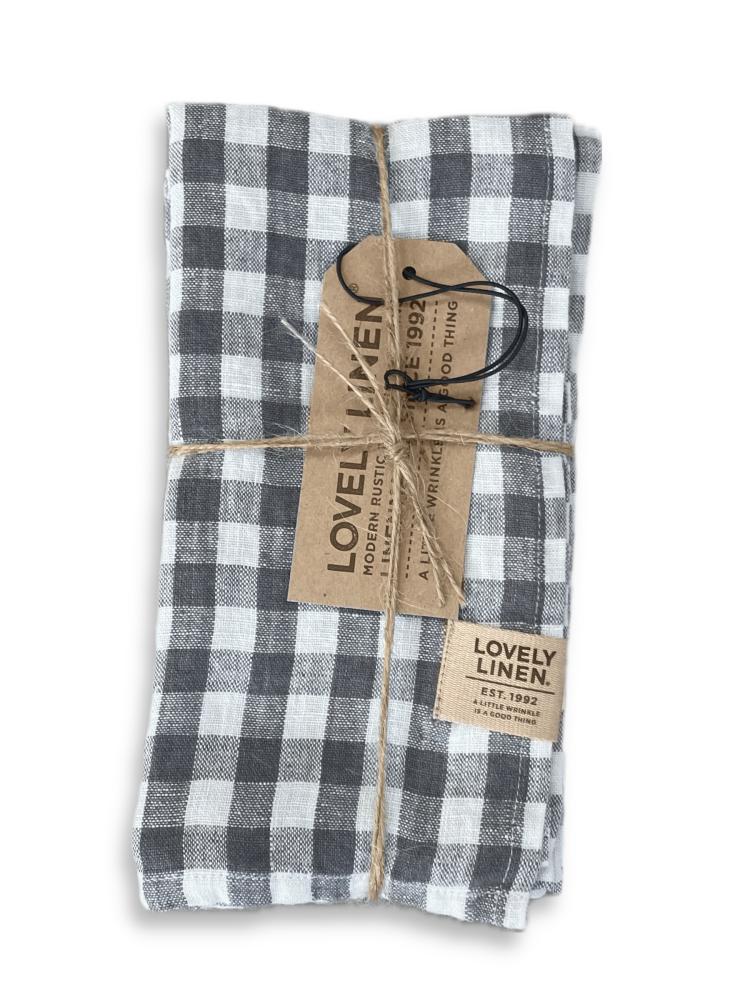 MISTY NAPKINS Square Dark Grey