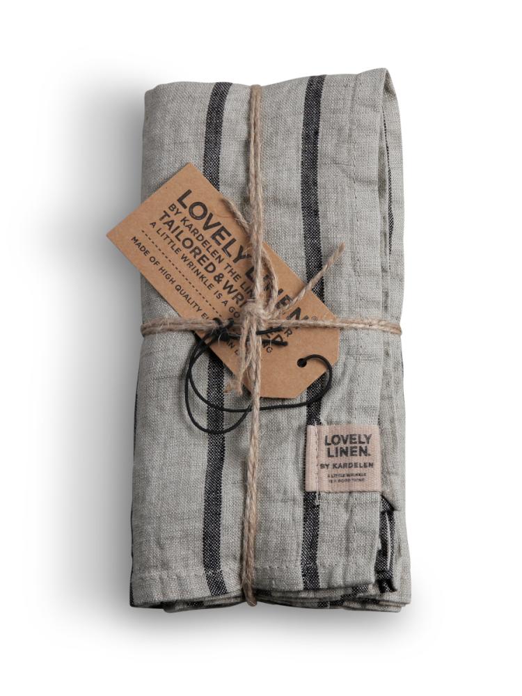 MISTY NAPKINS Stripe Black