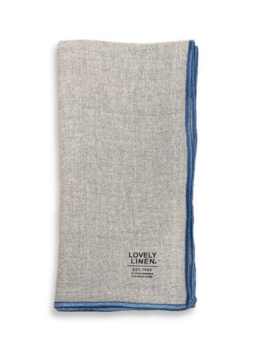 GRACE SERVIETTEN Beige & Blau