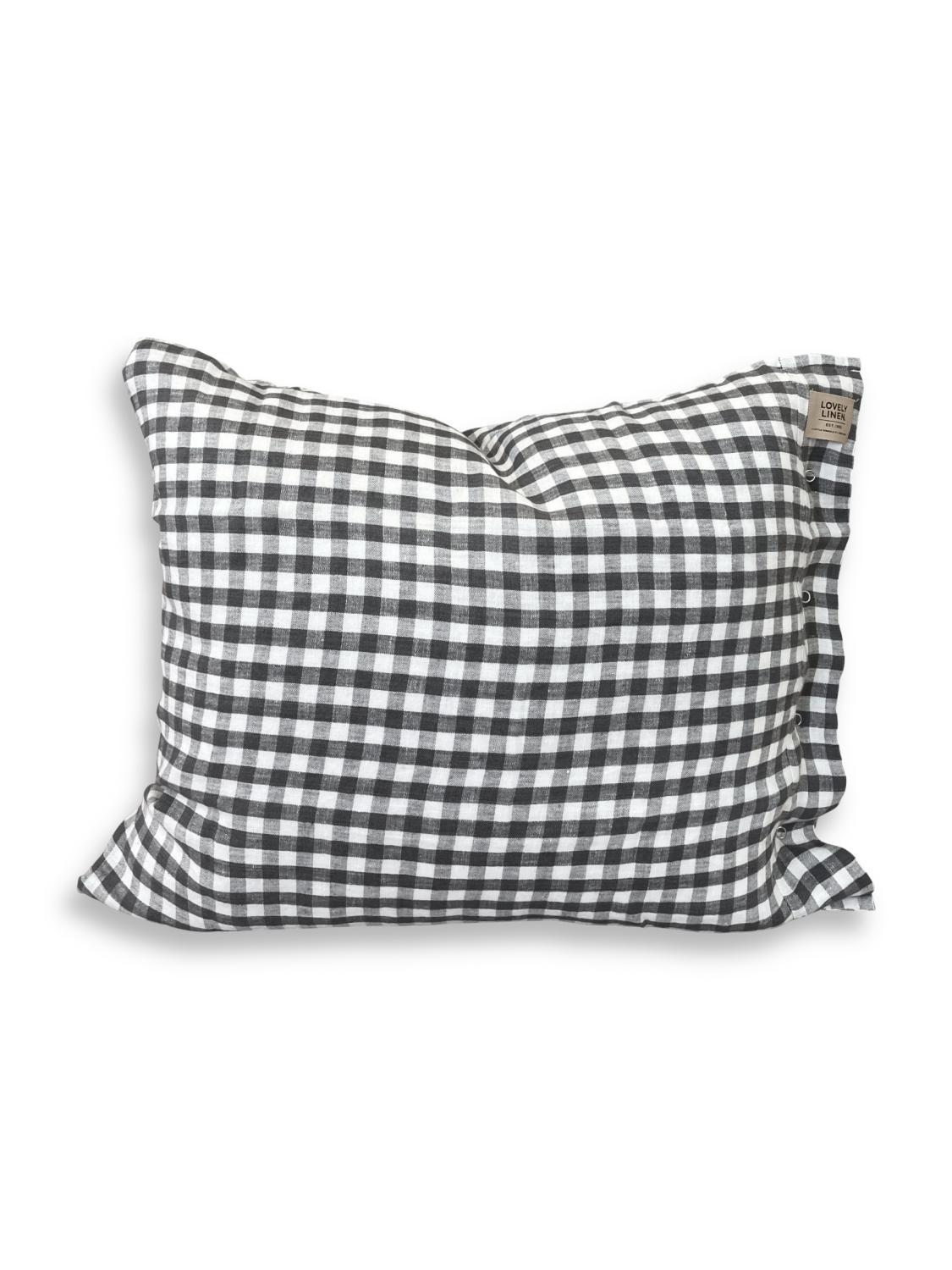 MISTY PILLOWCASE Square Dark Grey