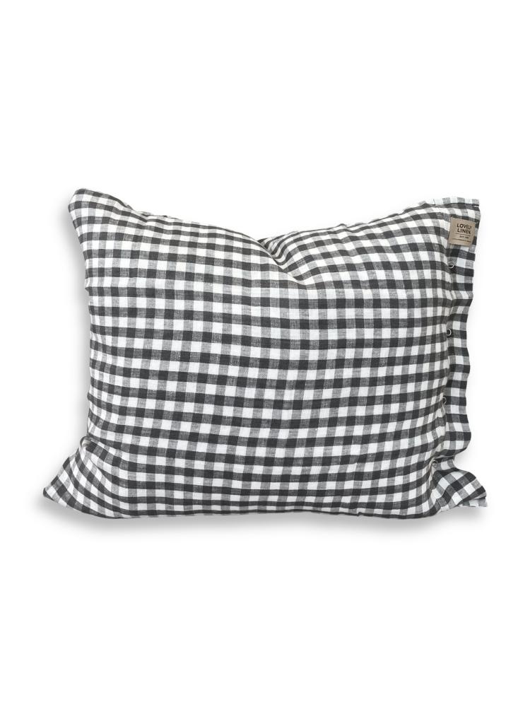 MISTY PILLOWCASE Square Dark Grey