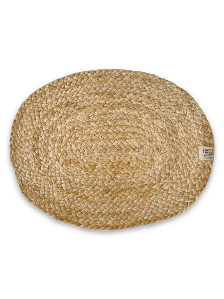 BREEZY OVAL PLACEMAT Natural Beige