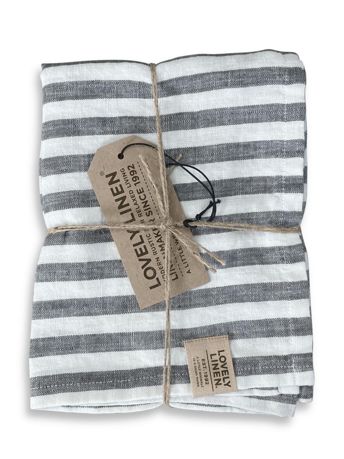 MISTY KITCHEN TOWEL Edge Dark Grey
