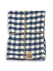 MISTY KÖKSHANDDUK Square Denim Blue