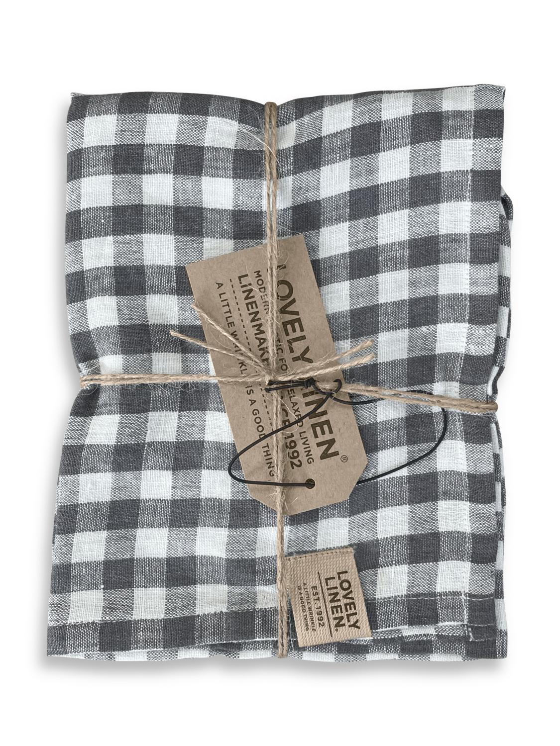 MISTY KITCHEN TOWEL Square Dark Grey