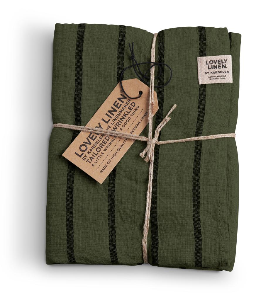 MISTY KITCHEN TOWEL Stripe Forest