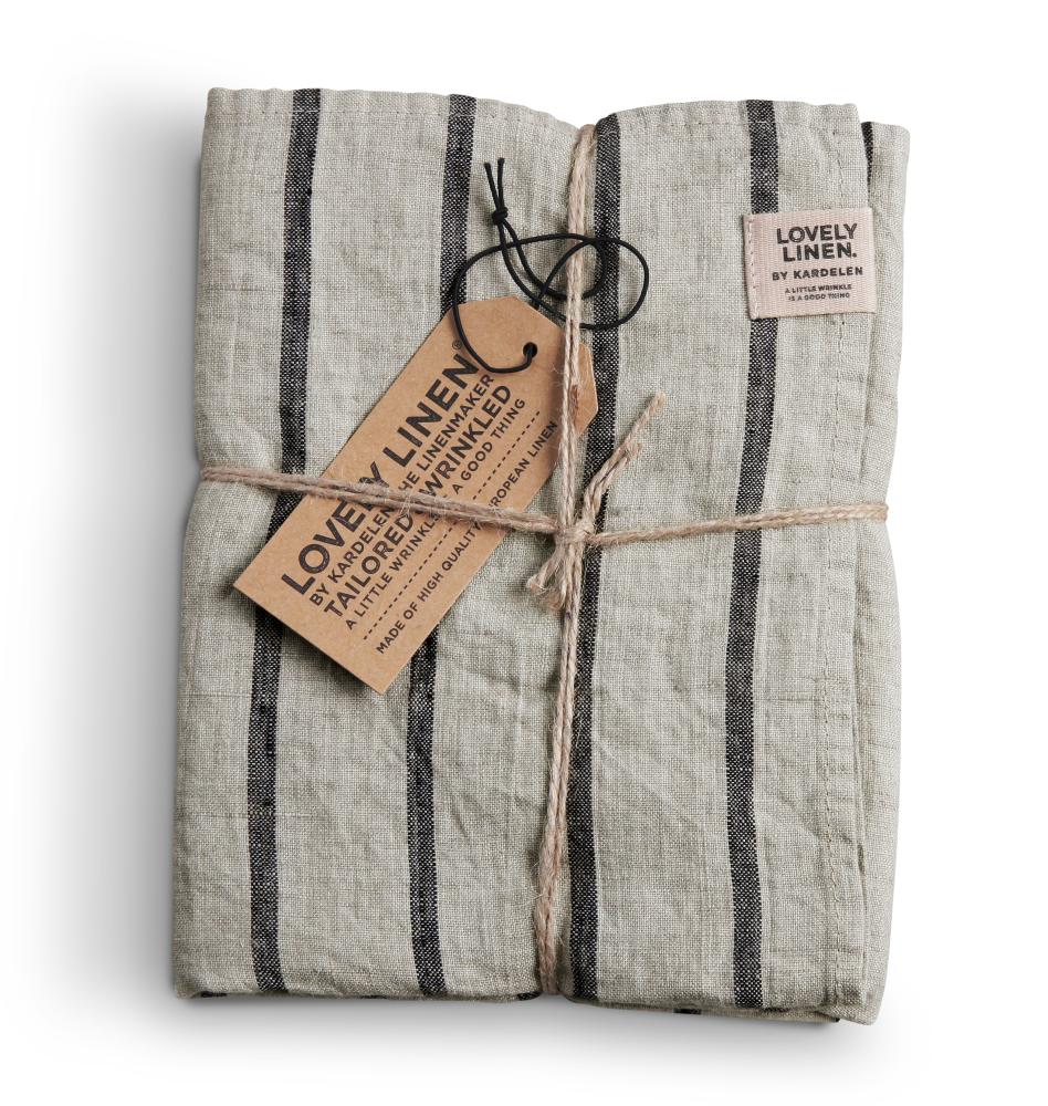 MISTY KITCHEN TOWEL Stripe Black