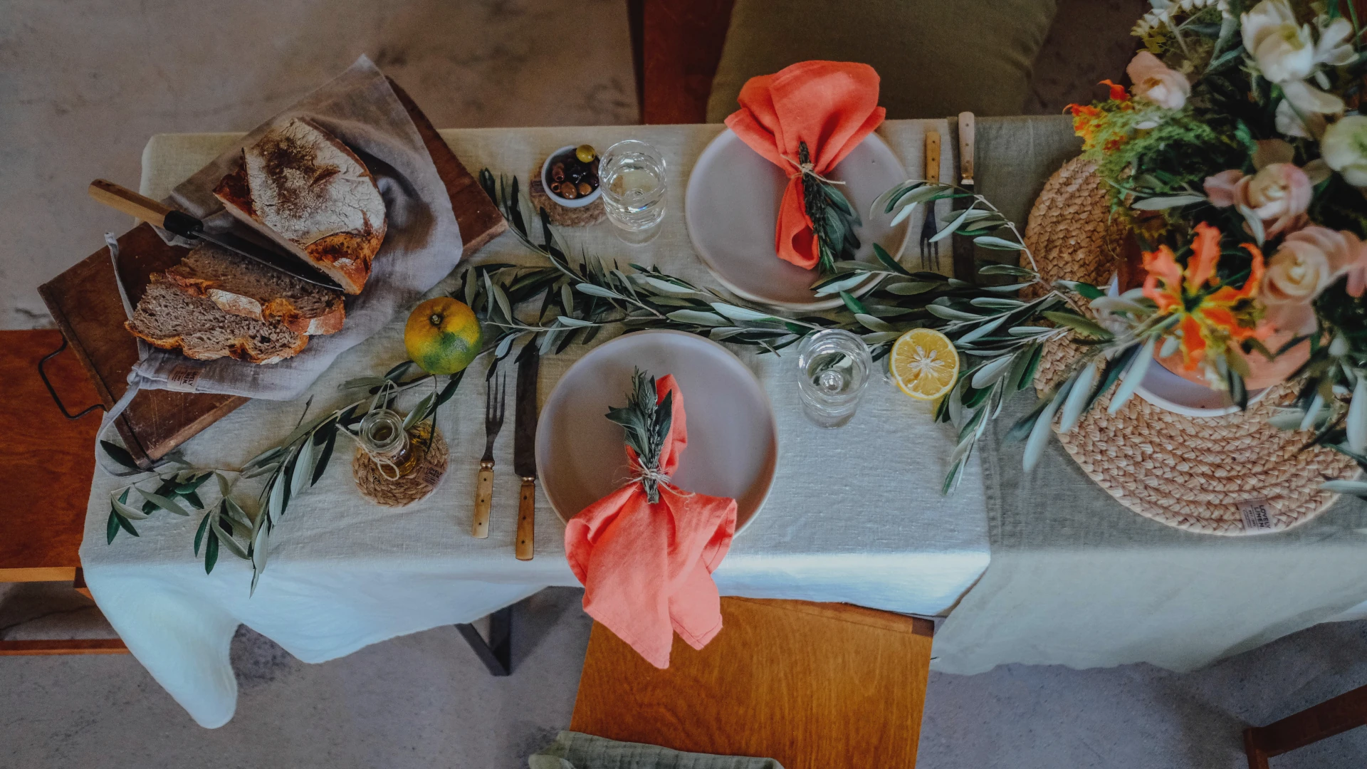 Dukat bord i Lovely Linen Lemon Sorbet