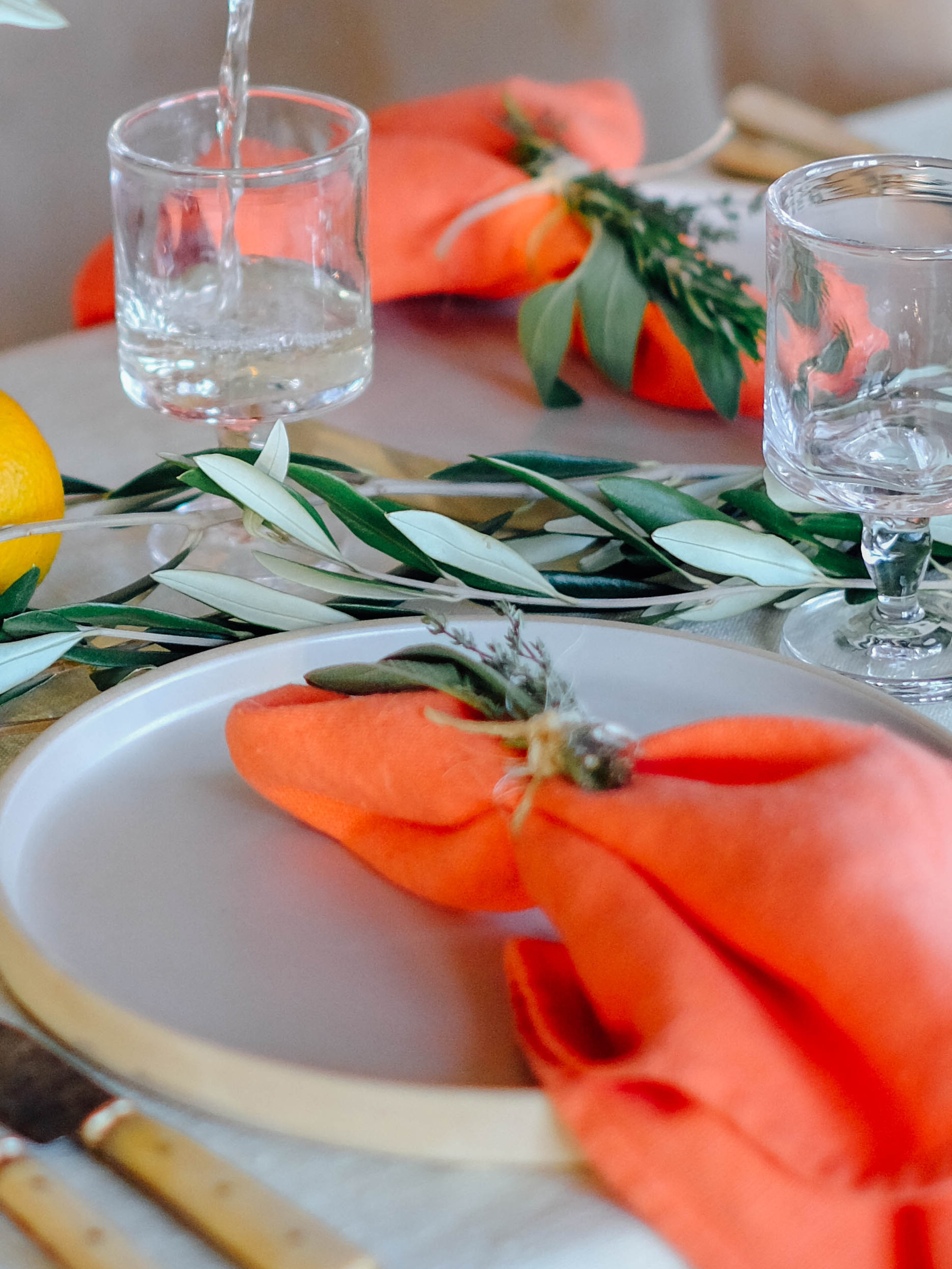 Servetter i flera färger