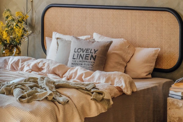 Sovrum i linne