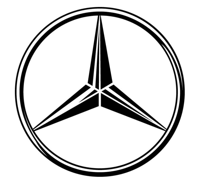 Mercedes sidorutsdekal