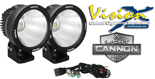 Vision X Light cannon 50w Led extraljus KIT