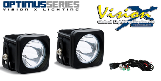 Vision X Optimus single 10w Led extraljus KIT
