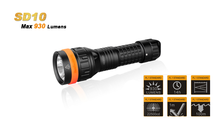 Fenix SD10 Led dyklampa