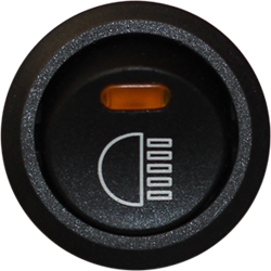 Brytare Sidospan Höger, belyst