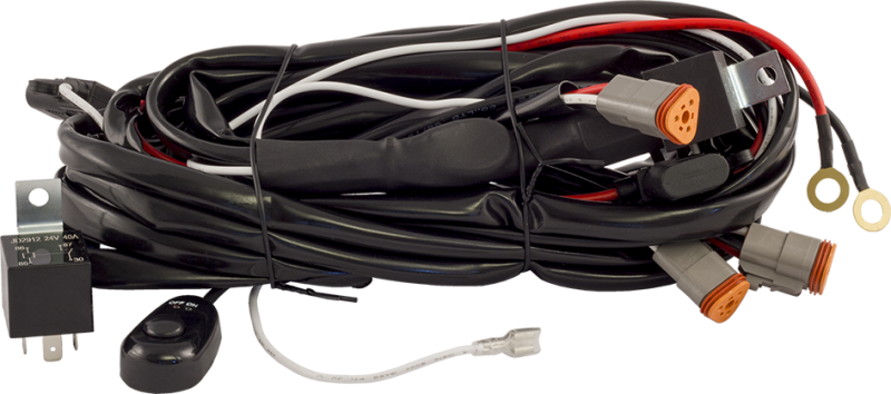 Extraljuskablage för 3 ljus, med relä och 3-pol Deutschkontakt