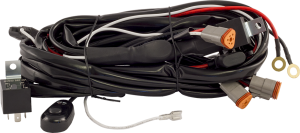 Extraljuskablage för 3 ljus, med relä och 3-pol Deutschkontakt