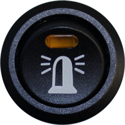 Brytare Varningsljus nattsänkning, belyst