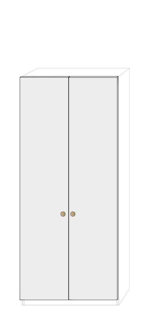 Dörrpar 100cm Pax - fanér med pixie grepp