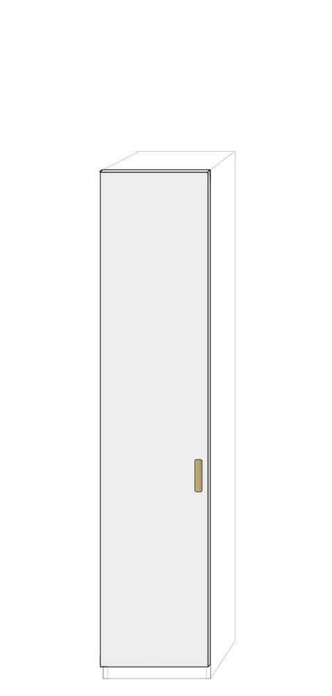 Vänsterhängd dörr 50cm Pax - fanér med paula grepp