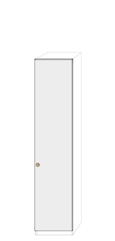 Högerhängd dörr 50cm Pax - fanér med pixie grepp