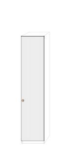 Högerhängd dörr 50cm Pax - fanér med pixie grepp