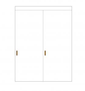 Skjutdörrspaket som rumsdelare - FANÉR