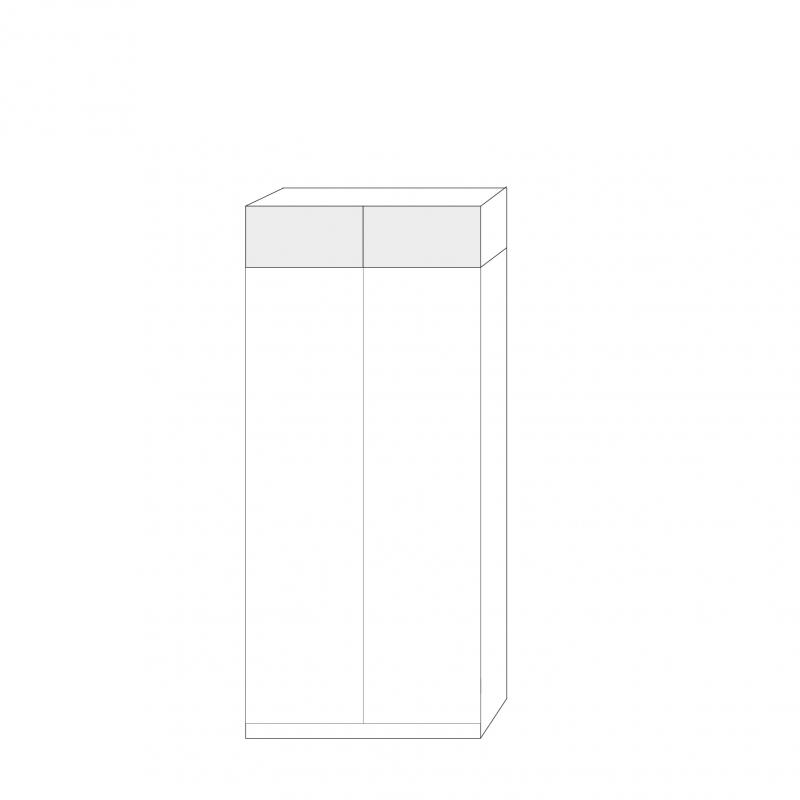 Korta dörrpar 100cm Pax - fanér