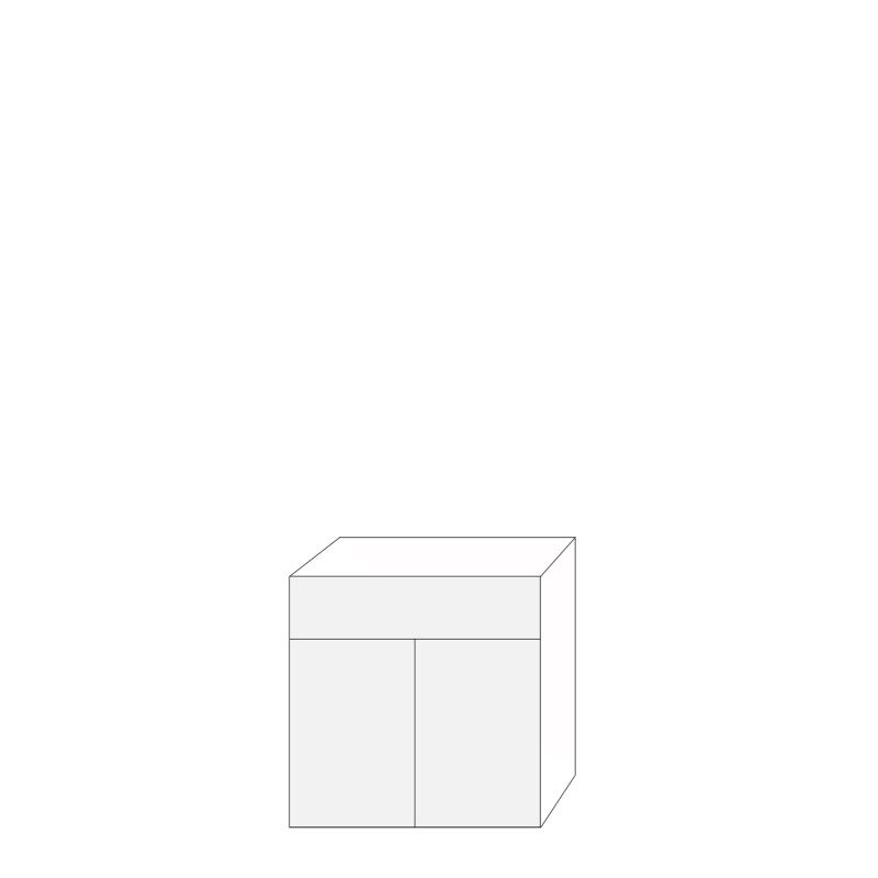 Fanér 80x80 - 1 låda 2 luckor