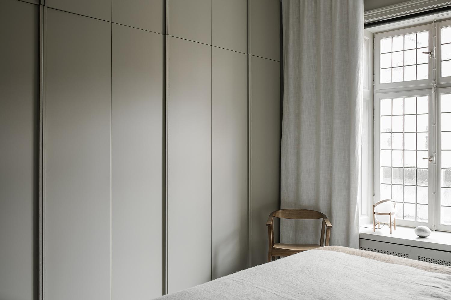 Garderob med grepplist