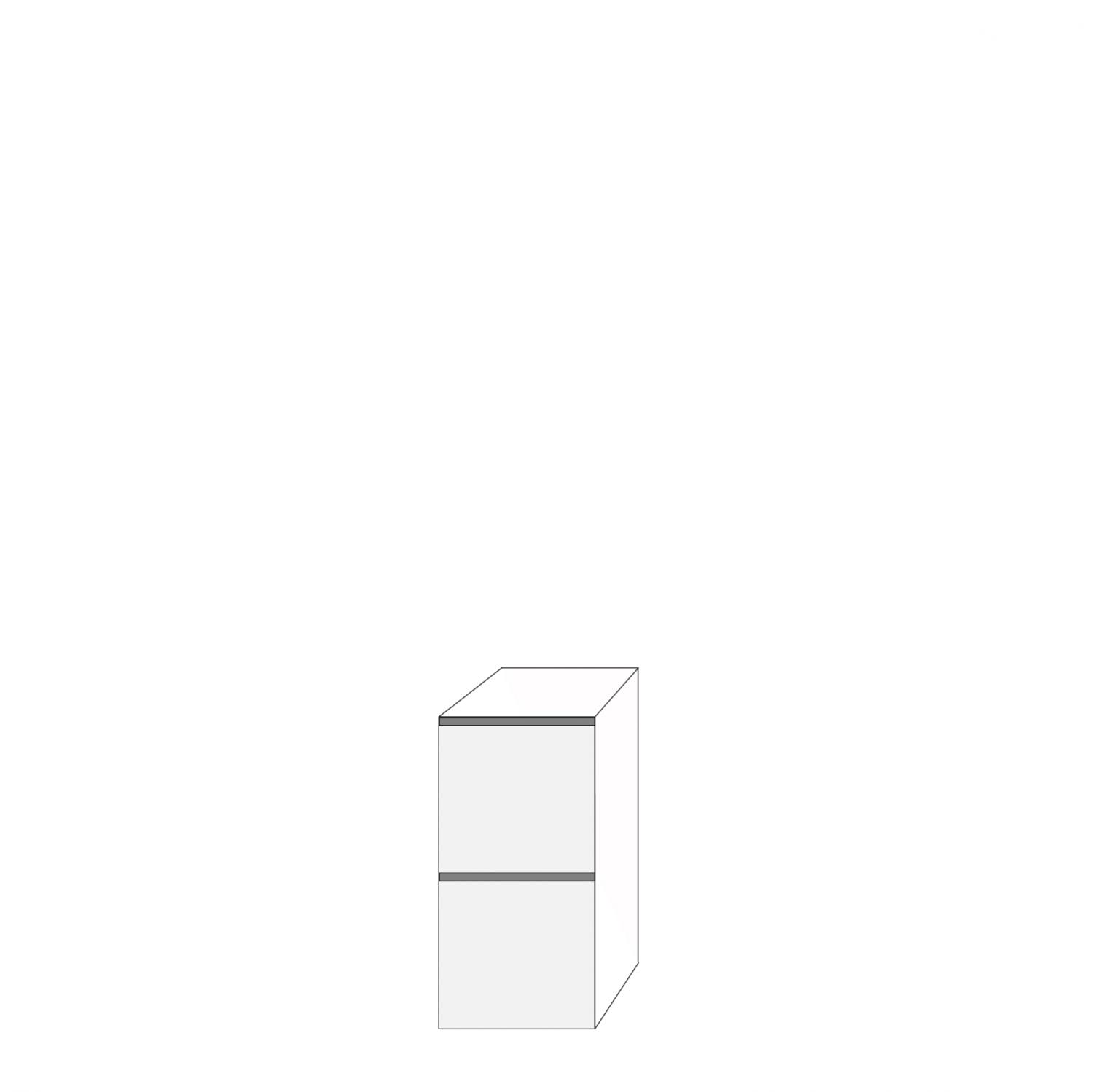 Fanér 40x80 - 2 lådfronter med grepplist: 40/40