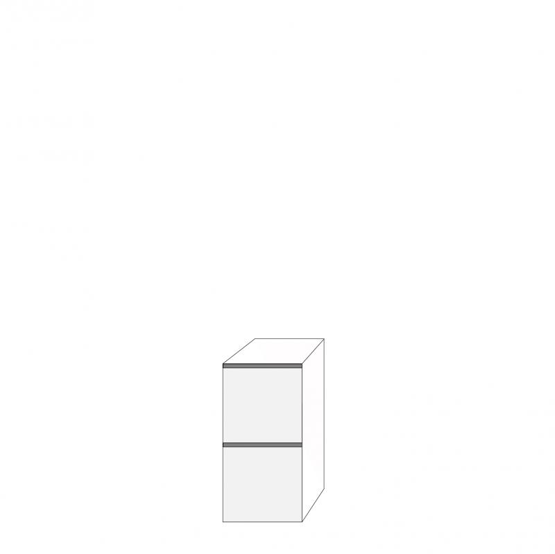 Fanér 40x80 - 2 lådfronter med grepplist: 40/40