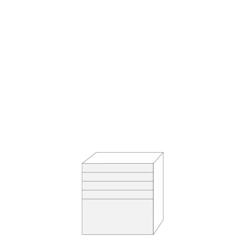 Coco 80x80 - 5 lådfronter: 10/10/10/10/40