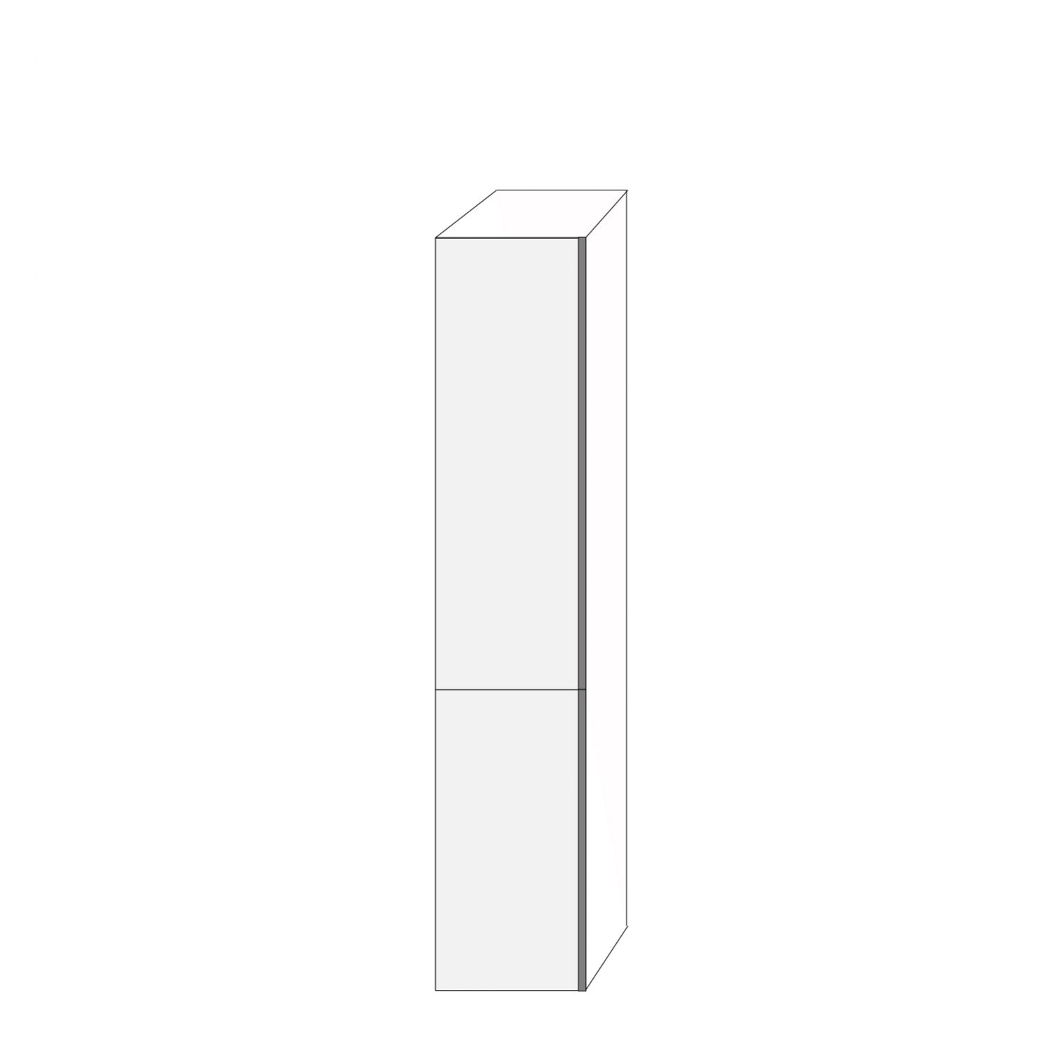 Fanér 40x200 - 2 luckor vänsterhängda 120/80