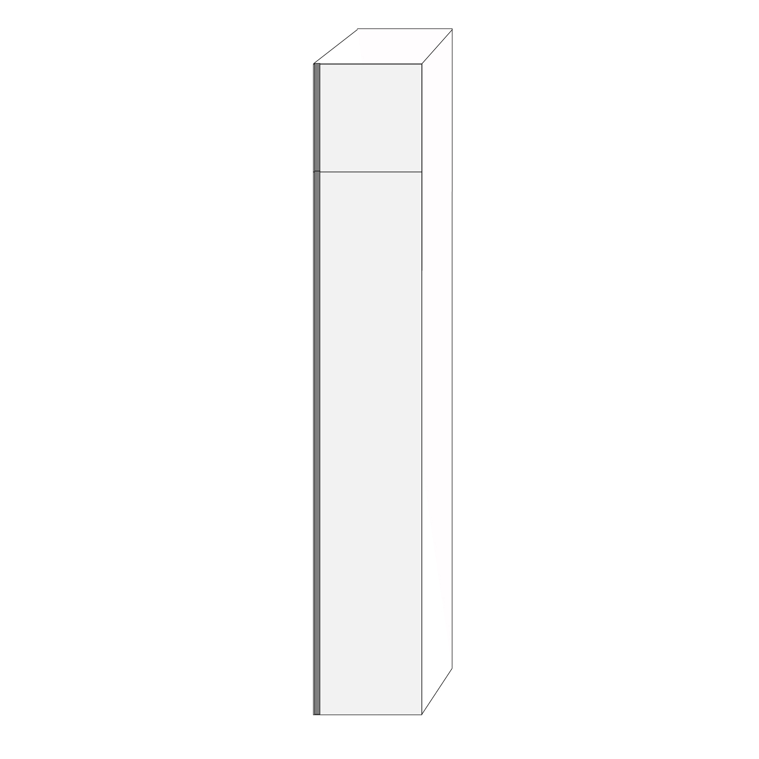 Fanér 40x240 - 2 luckor högerhängda 40/200