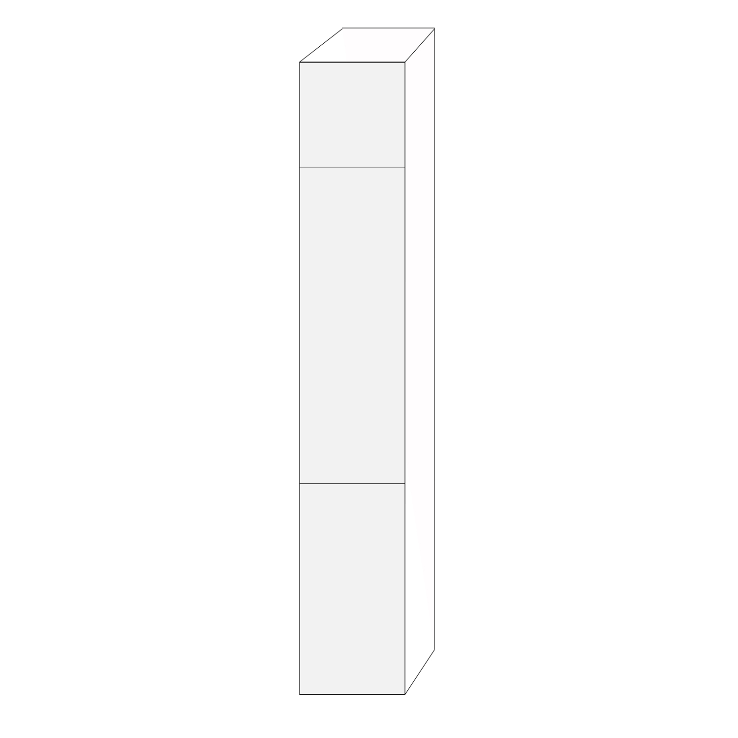 Af Kant 40x240 - 3 luckor högerhängda 40/120/80