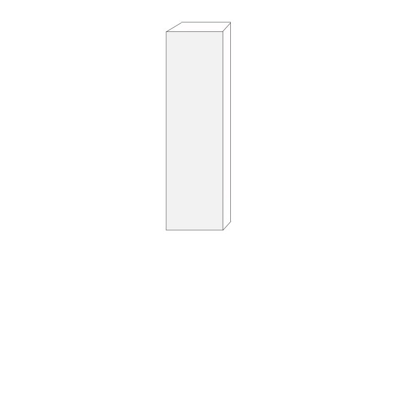 40x140 - 1 lucka högerhängd